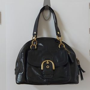 Coach purse vintage shiny black